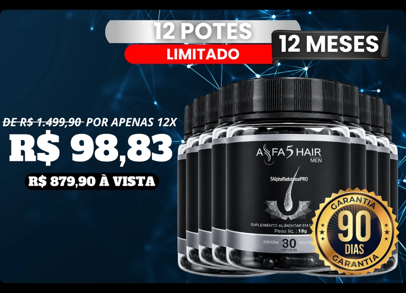 Kit 12 Potes Alfa5Hair