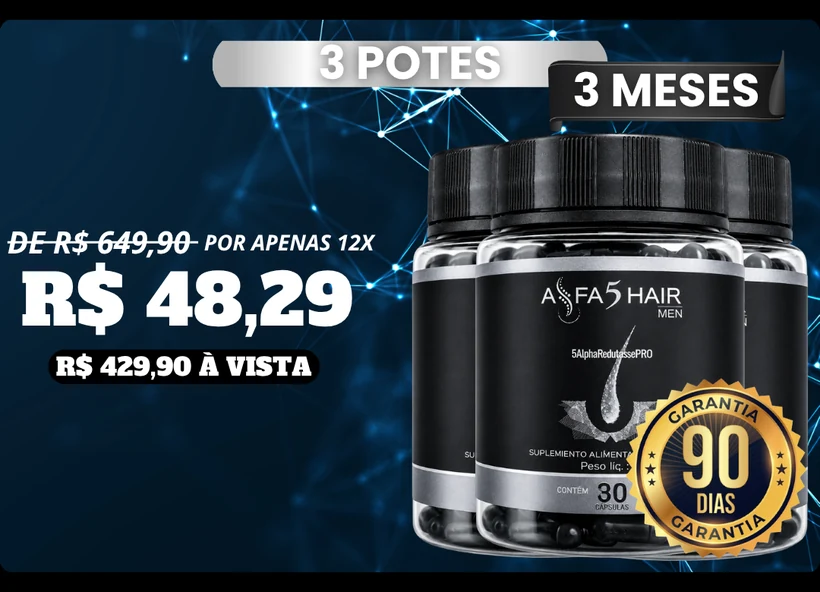 Kit 3 Potes Alfa5Hair