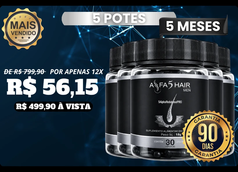 Kit 5 Potes Alfa5Hair