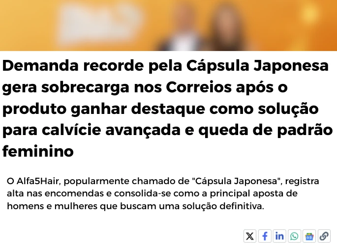 Demanda recorde pela Cápsula Japonesa sobrecarrega os Correios